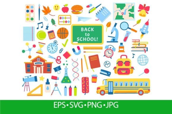 Back to School Hand Drawn Elements: Graphics for Creative Projects