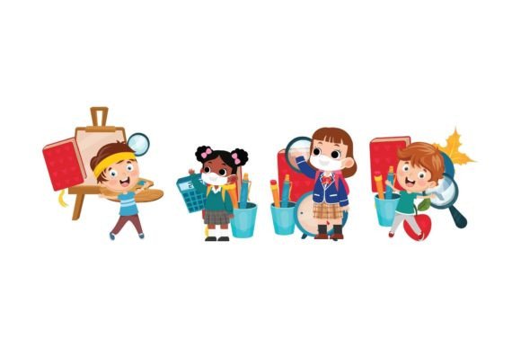 Back to School Illustration for Graphics and Illustrations