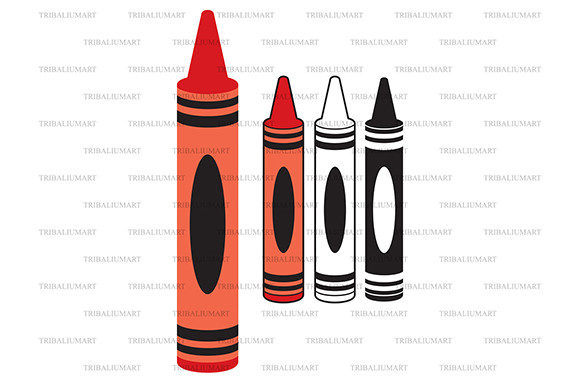 Crayon Back to School Design Graphics