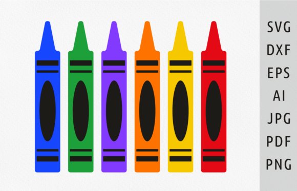 Crayon Svg Back to School Teacher Svg Graphics