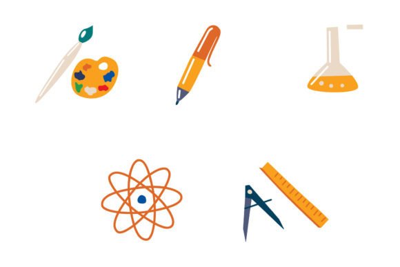 Hand Drawn Back to School Elements