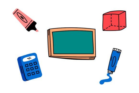 Hand Drawn Back to School Graphics and Illustrations