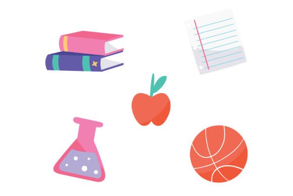 Hand Drawn Back to School Labels: Graphics for Local Business Branding