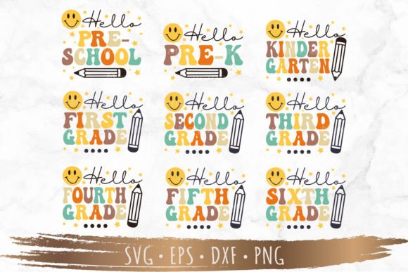 Hello Back to School Graphics