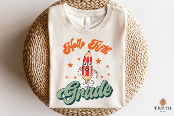 Hello Fifth Grade Svg, Back to School Svg