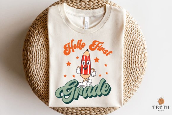 Hello First Grade Svg, Back to School Svg