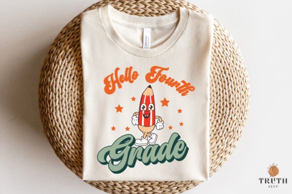 Hello Fourth Grade, Back to School SVG