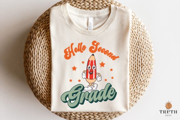 Hello Second Grade Svg, Back to School Graphics