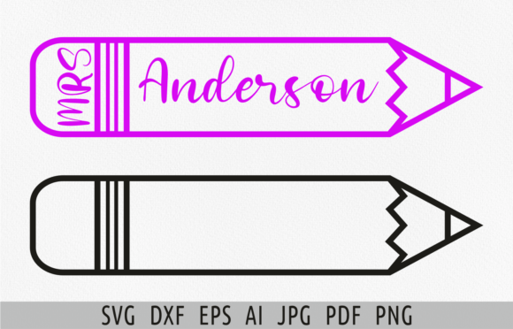 Pencil Svg Back to School Svg Teacher Graphics