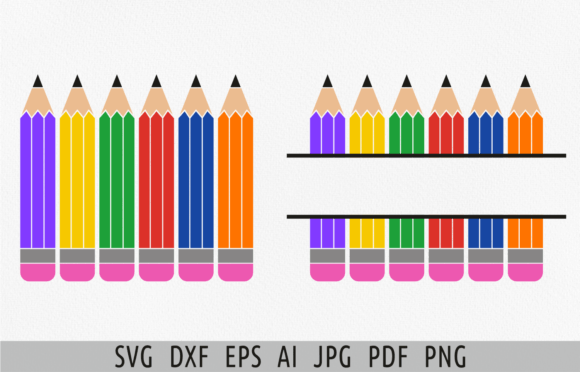 Pencil Svg Back to School Teacher Svg