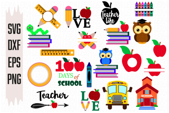 School Bundle: Graphics & Illustrations for Back to School