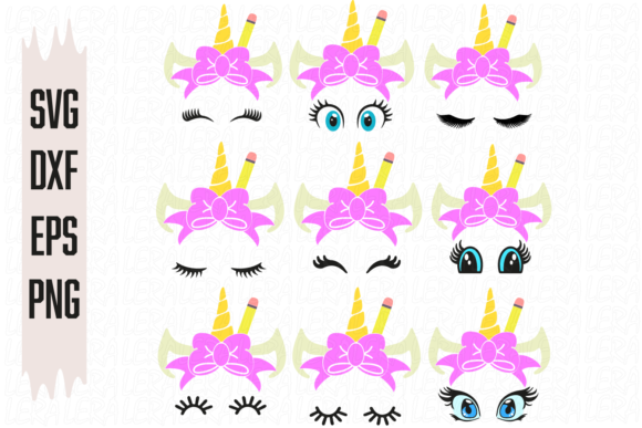 Unicorn, Back to School Graphics and Illustrations