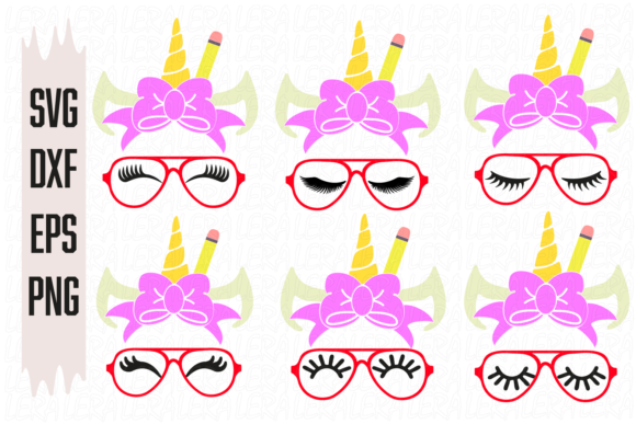 Unicorn Face, Back to School: Graphics & Illustrations for Local Branding